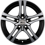 RC DESIGN - RC26 SCHWARZ GLANZ VOLL-POLIERT (SGVP) 7,5X18 LK:5/114,3 ET:45 ML:72,6